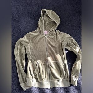 Juicy couture green velvet tracksuit sweatshirt